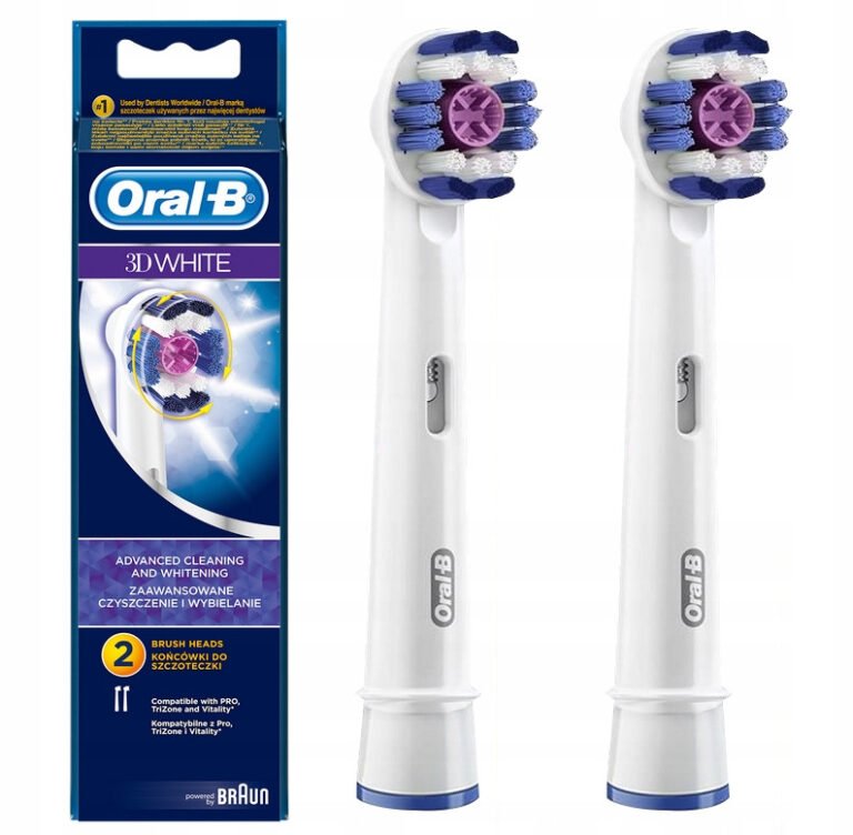 Змінні насадки для електричної зубної щітки Oral-B EB18 3D White  2 шт