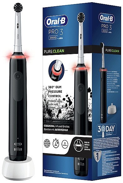 Електрична зубна щітка  Braun Oral-B Pro 3 3000 Pure Clean Black
