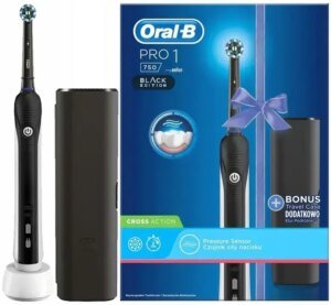 Електрична зубна щітка Braun Oral-B PRO 750 3D White Pink Чорний