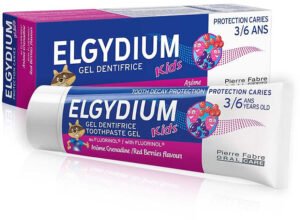 Зубная паста для детей ELGYDIUM Kids  со вкусом малины-клубники 3-6 лет 50мл
