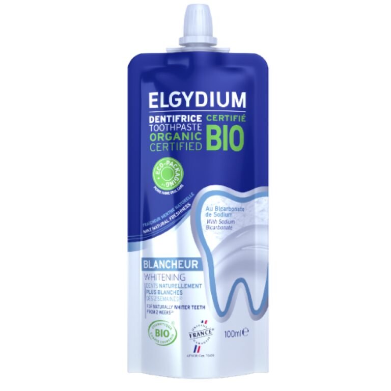 Зубна паста ELGYDIUM BIO Whitening відбілююча  з бікарбонатом натрію