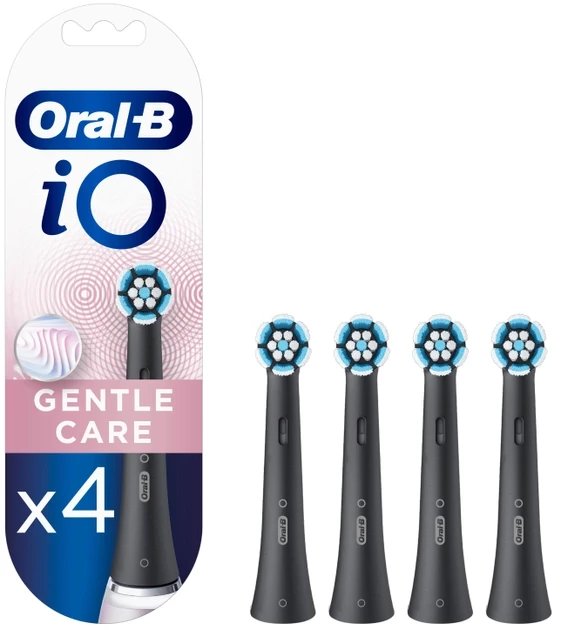 Насадки для електричної зубної щітки Oral-B iO Gentle Care Чорні 4 шт