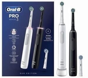 Електрическая зубная щетка Braun Oral-B D505 PRO 3 3900 Black+White Cross Action
