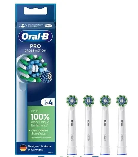 Змінні насадки для електричної зубної щітки ORAL-B EB50RX PRO CrossAction 4 шт