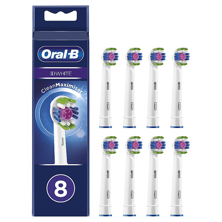 Змінні насадки  для електричної зубної щітки Oral-B EB18 3D White  8 шт