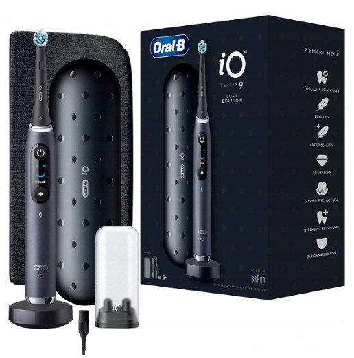 Електрична зубна щітка з  Bluetooth Braun Oral-B IO Series 9 Luxe Edition Black Onyx