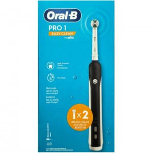 Електрична зубна щітка Braun Oral-B  Pro 1 Easy Clean з двома насадками