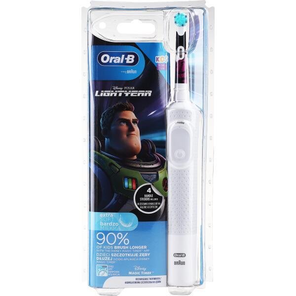 Електрична зубна щітка дитяча Braun Oral-B Stages Power D100 LIGHTYEAR /Лайтер