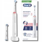 Електрична зубна щітка Braun Oral-B  PRO 3 CLEAN&PROTECT WHITE 2 насадки