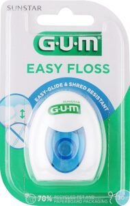 Нитка для зубів GUM Easy Floss 30 м для швидкого та легкого видалення нальоту