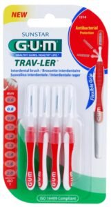 Набір міжзубних щіток GUM Trav-Ler 0.8 мм 4шт для для щоденного догляду