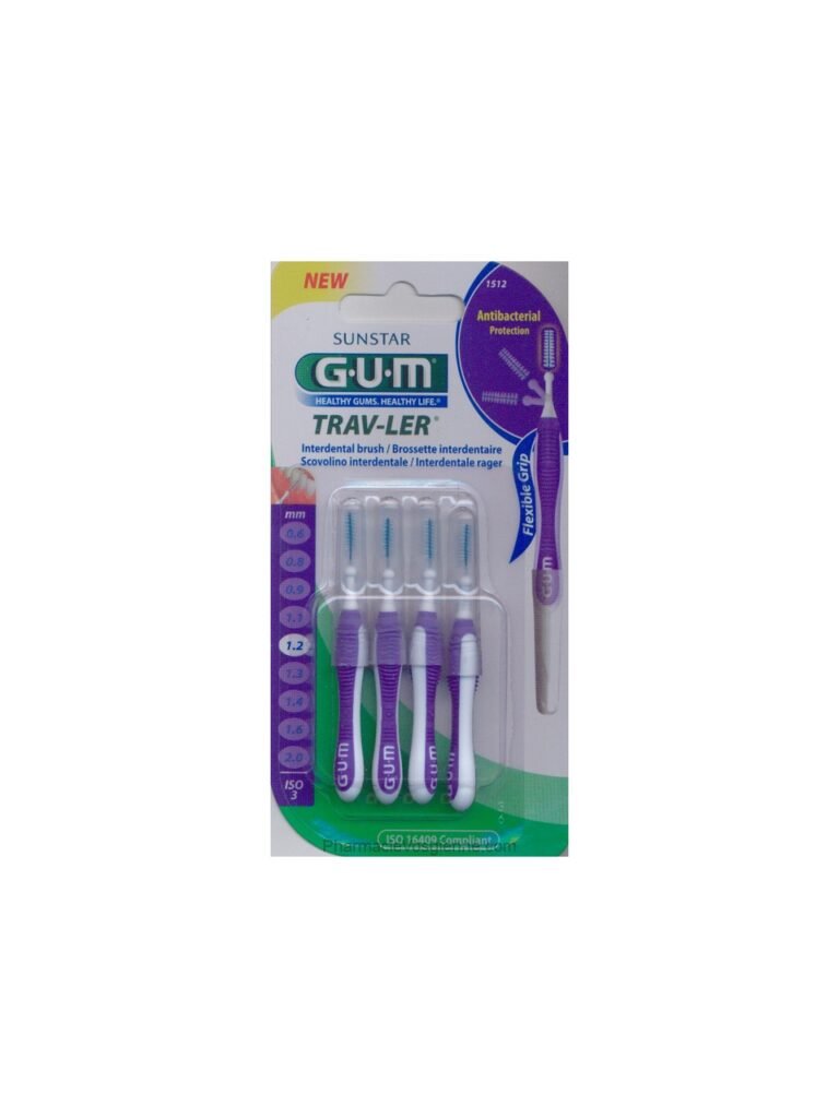 Міжзубні щітки GUM Trav-Ler ISO 3 1.2 мм з зручною ручкою для легкості використання
