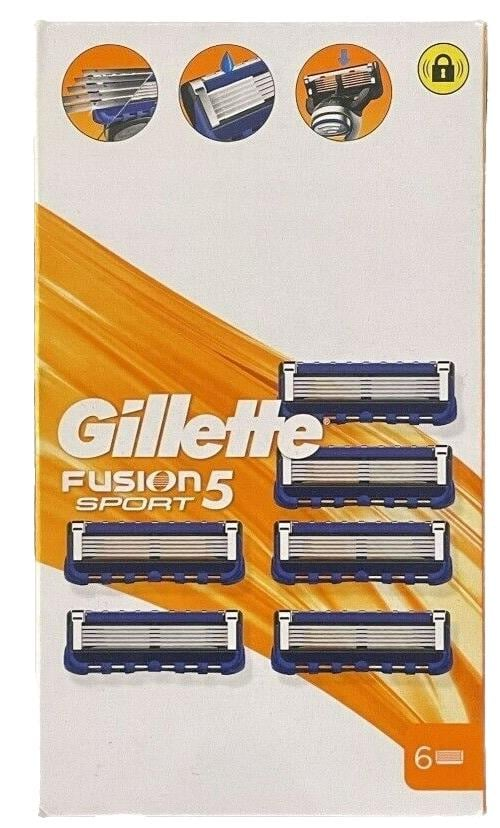 Сменные картриджи  Gillette Fusion 5 SPORT 6 шт