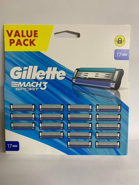 Змінні картриджі Gillette Mach3 Sport 17 шт NEW