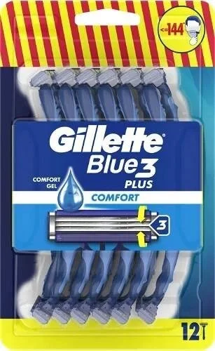 Станки Gillette Blue 3+ Comfort (12 штук)