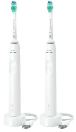 Набір ультразувикових зубних щіток Philips Sonicare  3100  White + White  HX3675/13