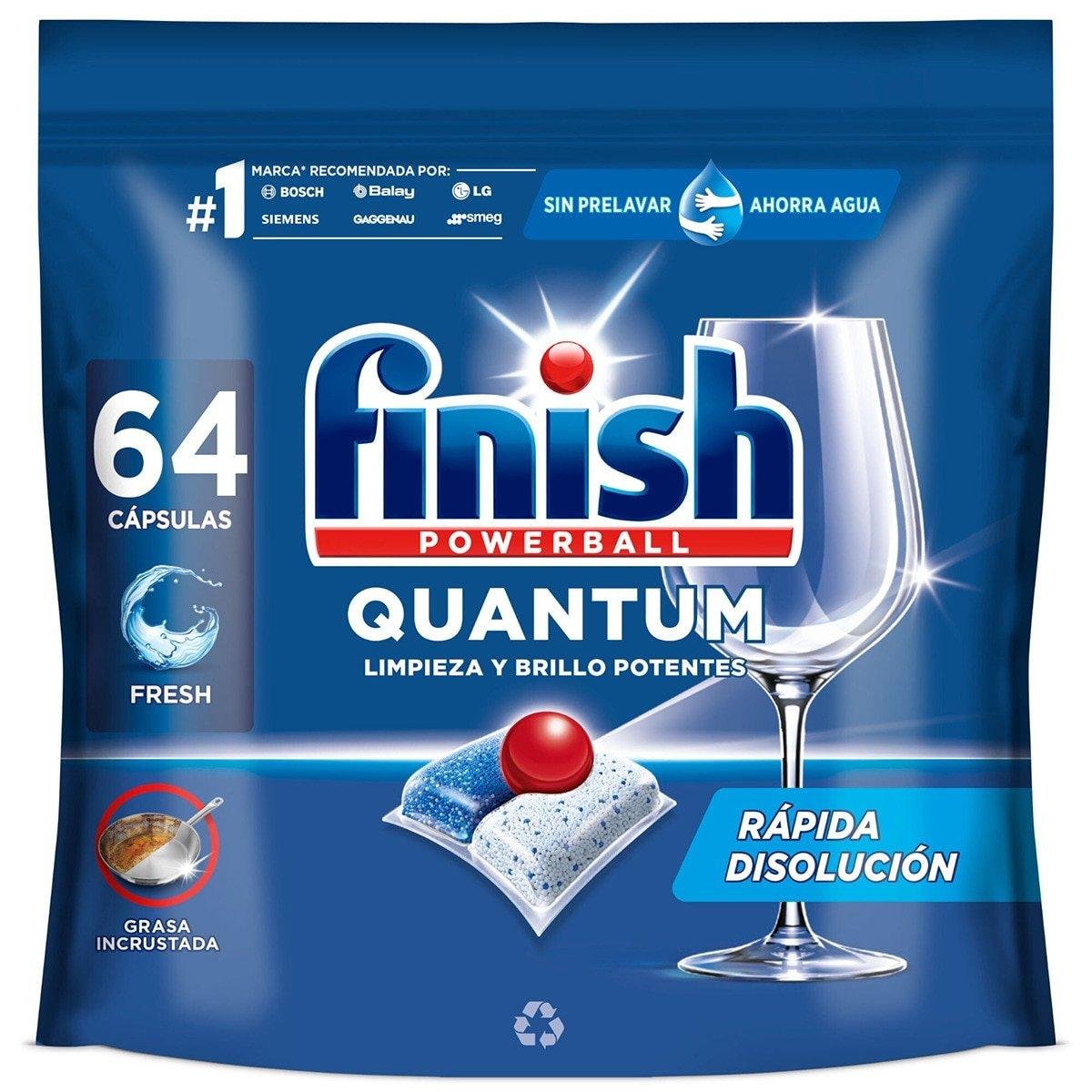 Таблетки для посудомоечных машин Finish QUANTUM 58 шт 64 Таблетки для посудомоечных машин Finish QUANTUM 58 шт 64