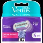 Сменные Кассеты для Бритья Gillette Venus5 Swirl Deluxe Smooth 4шт
