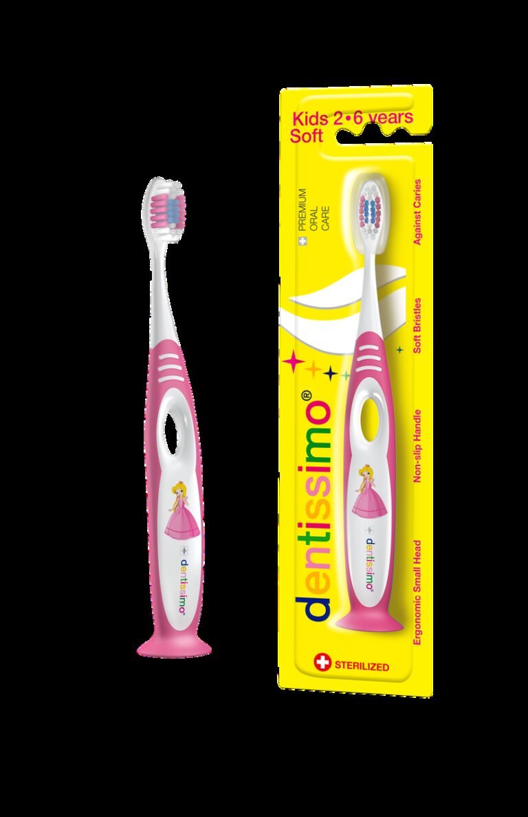 Зубна щітка Dentissimo Kids для дітей 2-6 років  М'яка щетина