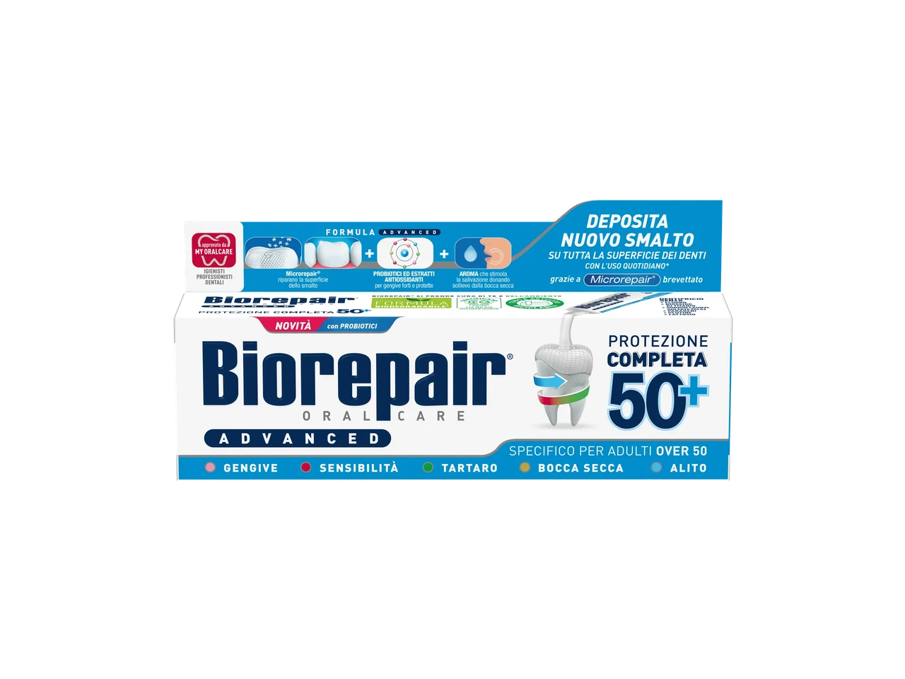 Зубная паста Biorepair 50+ Комплексный уход Advanced (без фтора Зубная паста Biorepair 50+ Комплексный уход Advanced (без фтора