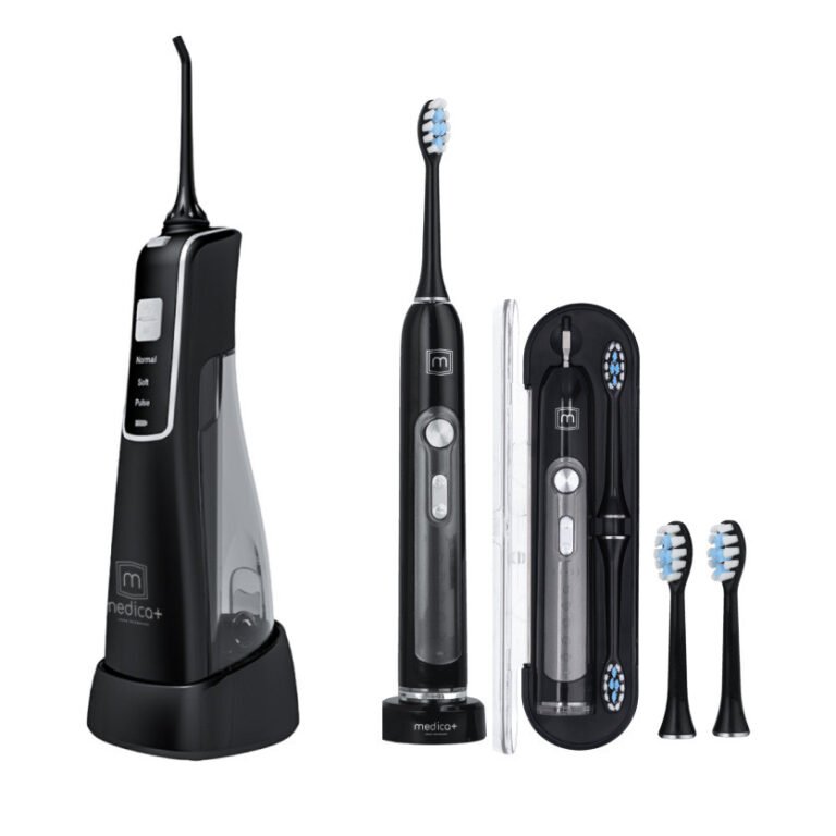 Набор Портативный ирригатор MEDICA+ Prowater Clean 7.0 + Ультразвуковая зубная щетка MEDICA+ PROBRUSH 9.0 black