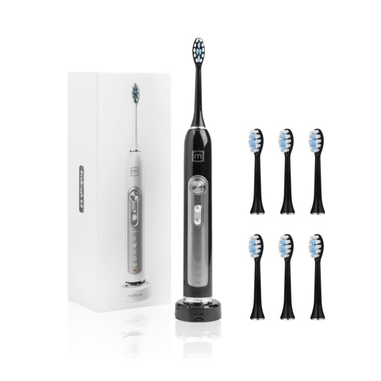 Ультразвукова зубна щітка MEDICA+ PROBRUSH 9.0 black + насадки (6 шт)