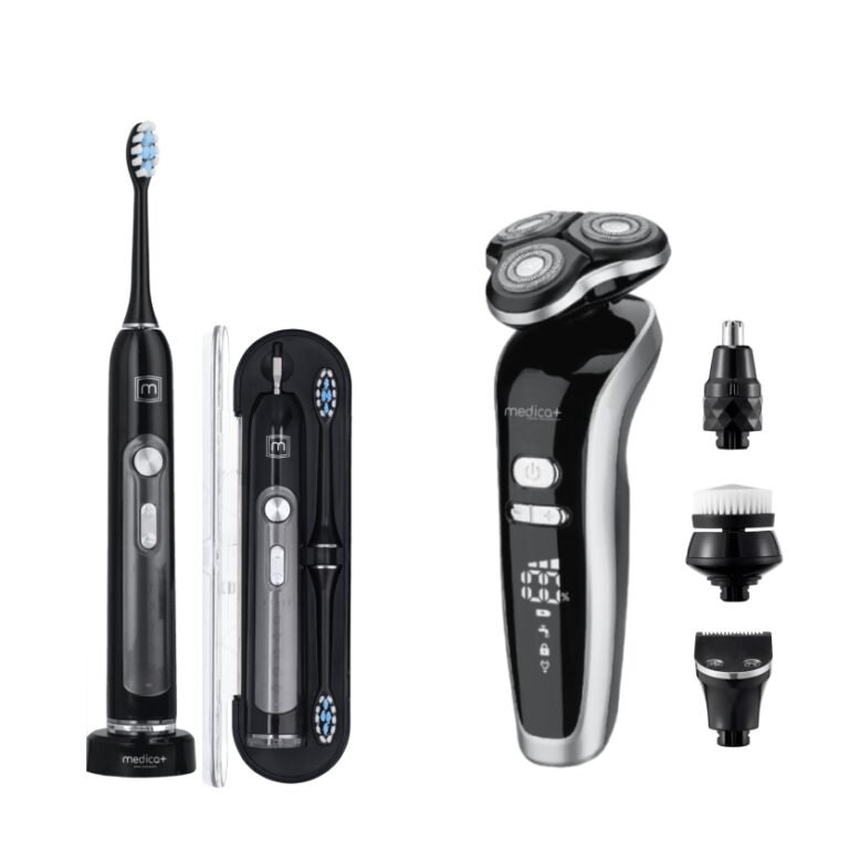 Набір Електробритва 4в1 Medica+ Shaver 4v1 + Ультразвукова зубна щітка Medica+ PROBRUSH 9.0 black
