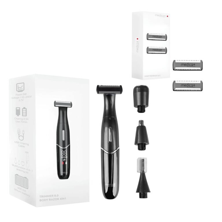 Триммер Електростанок 4в1 MEDICA+ Trimmer 8.0 + Насадки (2 шт)