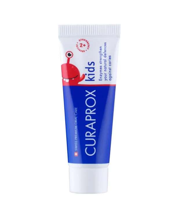 Дитяча зубна паста Curaprox Kids 950ppm (від 2 років), смак полуниці, 10 мл
