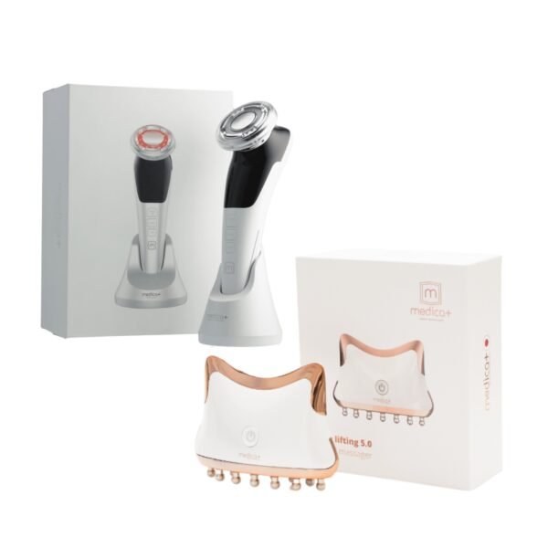 Набор микротокового RF Lifting массажера для лица Skin Lifting 7.0 White + Микротоковый лифтинг MEDICA+ Skin Lifting 5.0