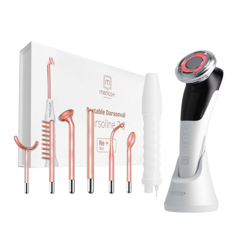 Набір Портативний дарсонваль MEDICA+ Darsoline 7.0 + Мікрострумовий RF Lifting Масажер для обличчя Skin Lifting 7.0 White (Japan) Набір Портативний дарсонваль MEDICA+ Darsoline 7.0 + Мікрострумовий RF Lifting Масажер для обличчя Skin Lifting 7.0 White (Japan)